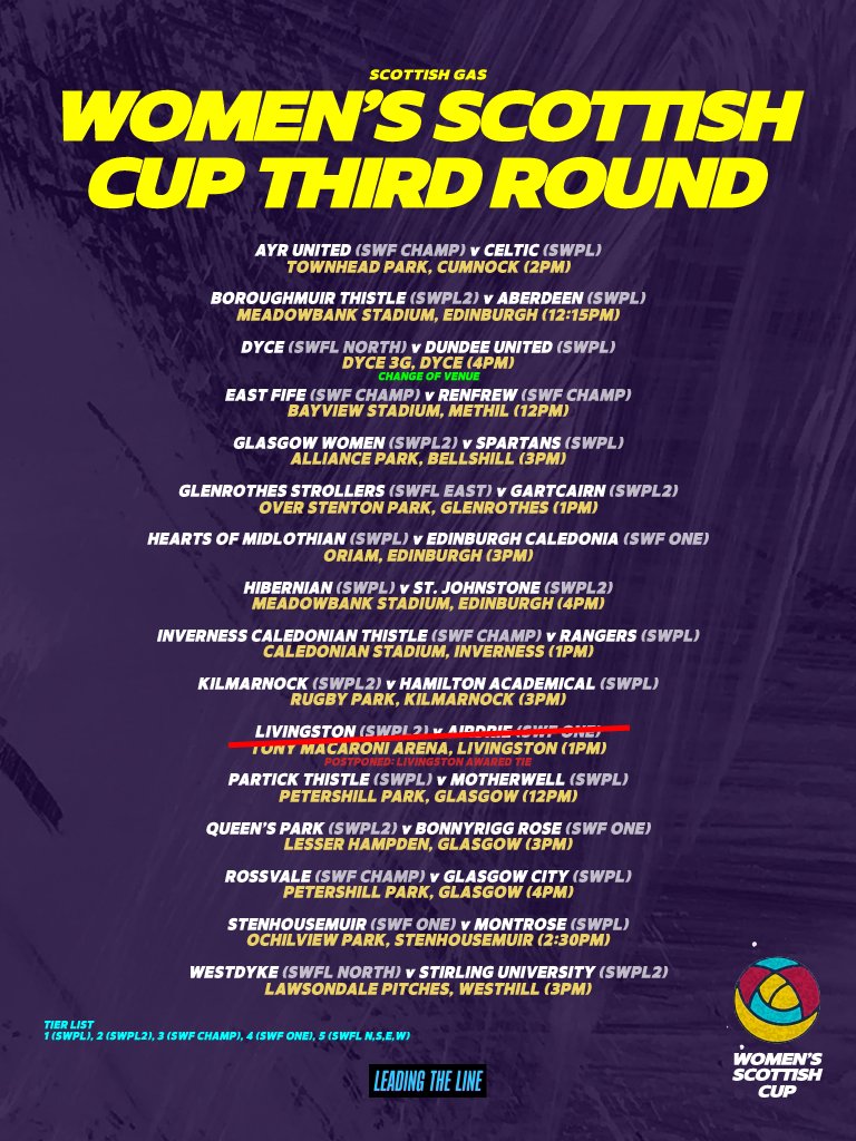 🏆 // <a href="/ScottishCup/">Scottish Gas Scottish Cup</a> Third Round Weekend

It's a frosty one this morning but tomorrow it will be all about the Scottish cup fireworks as the big guns enter this year's competition.

Livingston have already secured their spot after Airdrie withdrew but bonanzas galore still await.