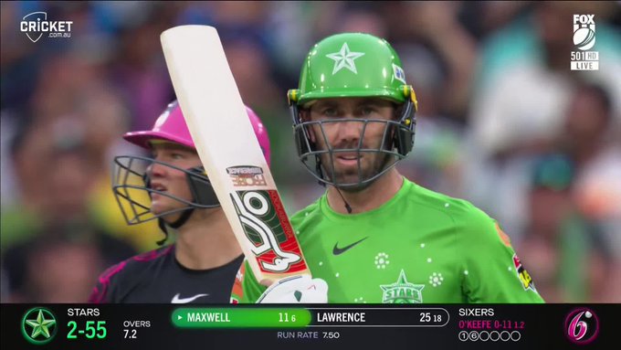  Glenn Maxwell is on the charge at the MCG! 📹 Credits: Twitter/cricketcomau