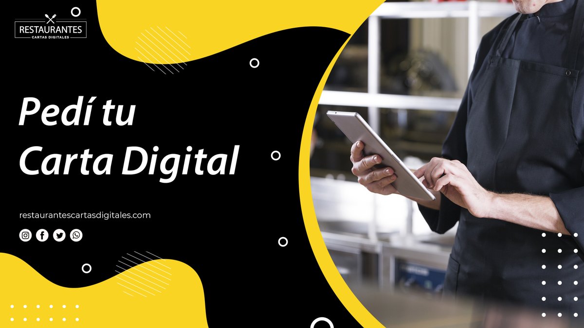 CartasDigitales's tweet photo. Obtén tu #CartaDigital con #códigoQR y #WhatsApp

Visita nuestra web
👉 https://t.co/uIR7hVcbBn

#restaurantes #gastronomia #hostelería #pizzerías #bares #MenúDigital https://t.co/iZRTiIlbfX