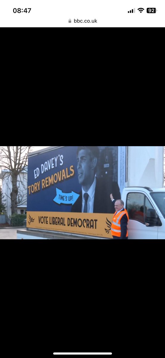DCBMEP's tweet image. Should Lib Dem Leader Ed Davey’s ‘Removal Service’ be used to remove Ed Davey first over his alleged shocking role in the Post Office scandal?