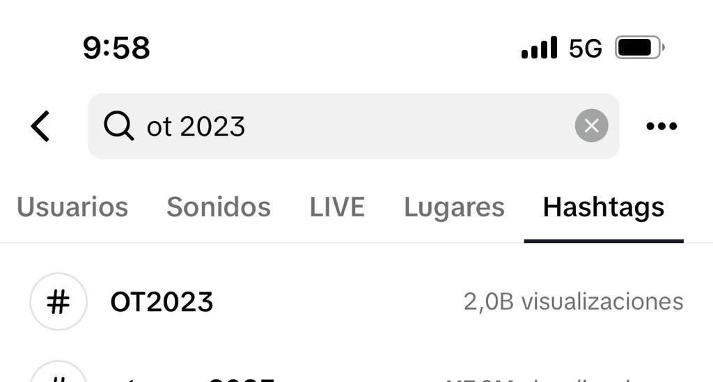 El perfil de Tiktok de <a href="/OT_Oficial/">Operación Triunfo</a> alcanza los 2 Billones de views tras 7 semanas en emisión #OTDirecto6E