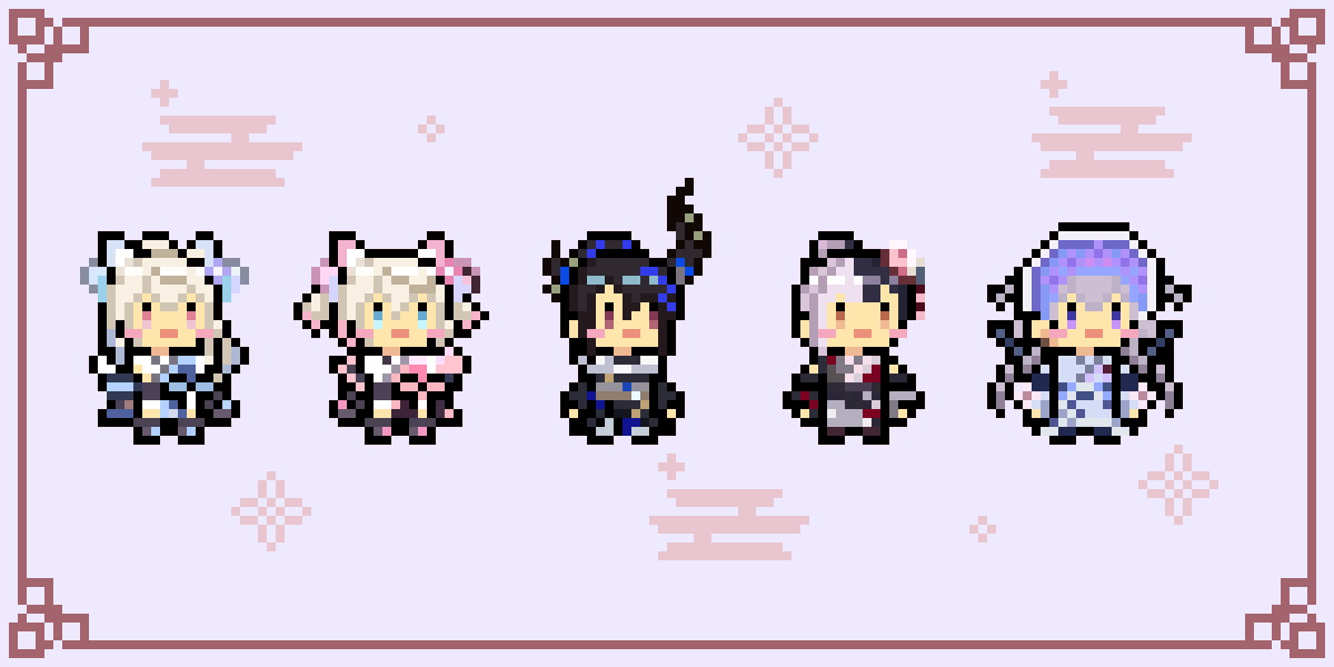 logitq's tweet photo. Happy #AdventNewYear!

#ShiorinSketch #bijouwled #Ravencrafts #FWMCpix #pixelart https://t.co/sE7x7FgkRP