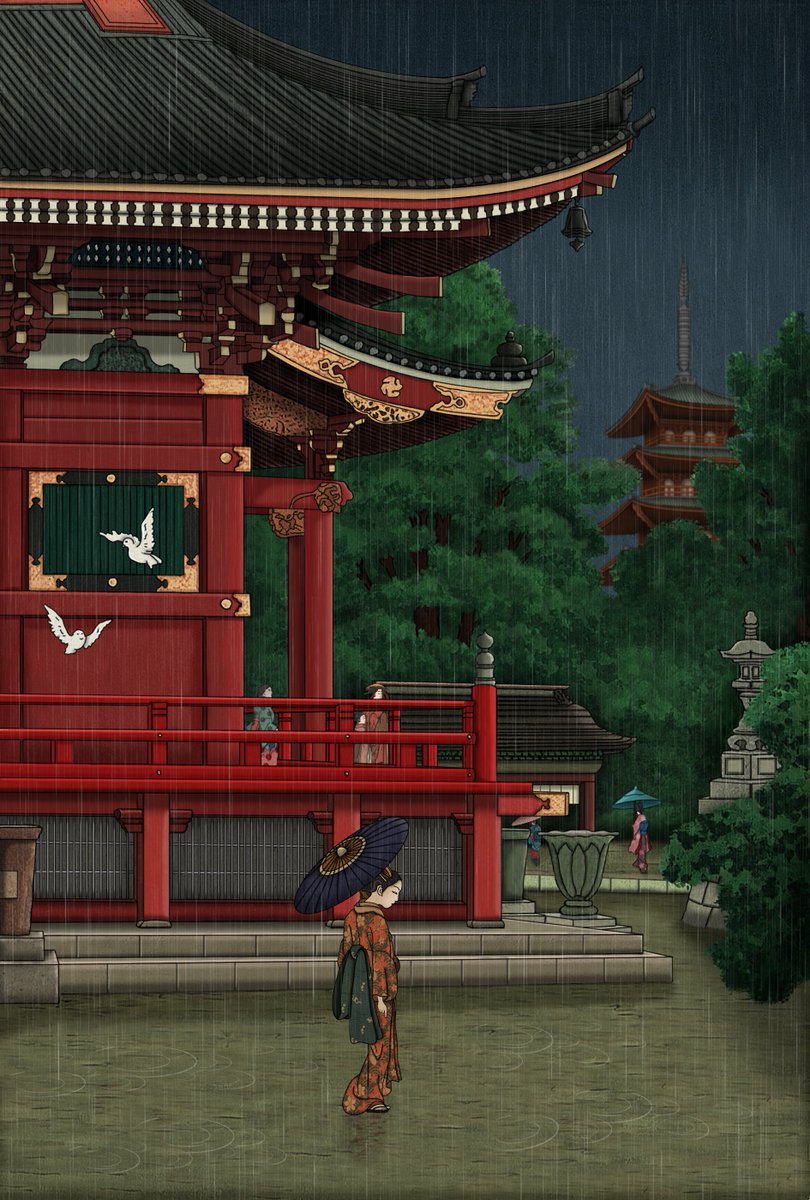 ⛩️New Drop⛩️ 'Asakusa Kannon Temple' is available on @foundation! foundation.app/@MehmetAkman/c… Reference and wip 👇