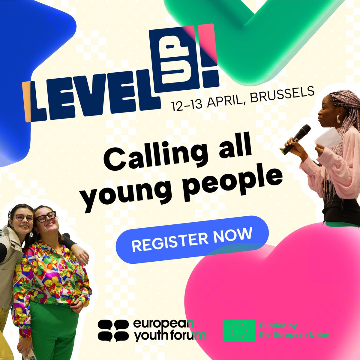 Calling on 1200 shining stars ✨ to transform the European Parliament into a skills training ✊ Whoever, wherever in Europe you are, it's your time to shine! Register now for #LevelUP24 🧭 visit Brussels and develop new skills ➡️ youthforum.org/lvlup24