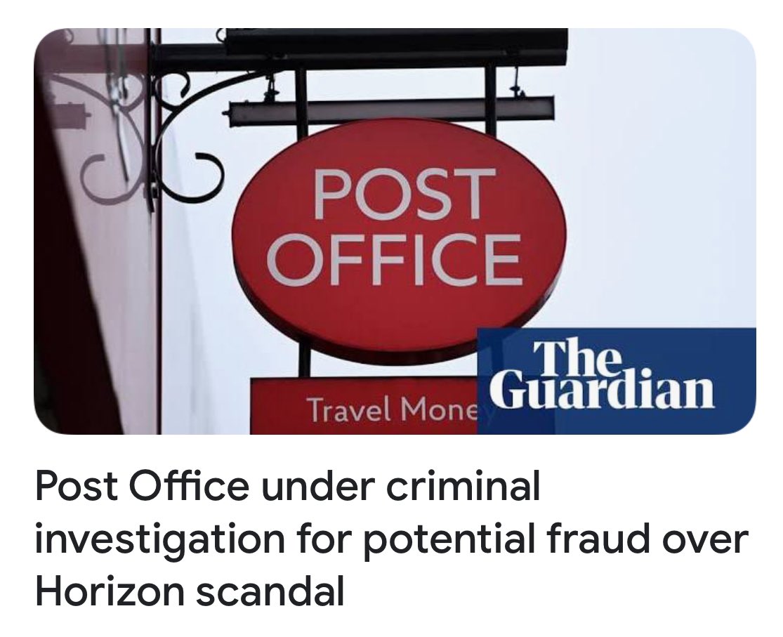 Why should it take a programme on TV to get the Met to investigate? Maybe we need a drama about the duff £37 billion NOT-NHS Test & Trace scheme, why an audit couldn’t be done, and why Government refused to publish records of meetings between Dido Harding and the firms involved?