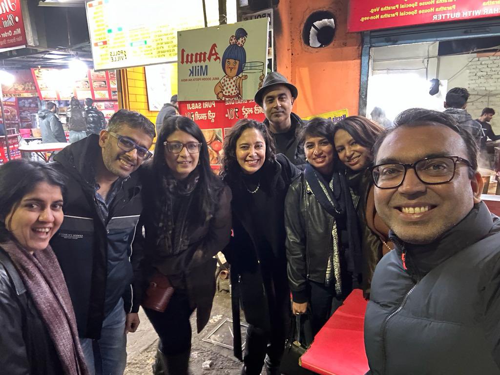 Midnight parathas with friends makes delhi winter night suddenly very warm! #FRIENDS4EVER