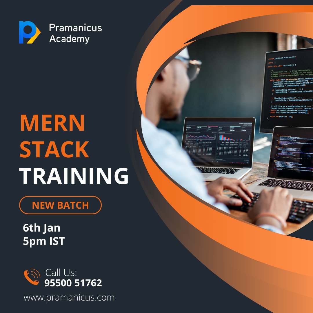 🚀 Exciting News! 📢 Our new MERN stack batch starts on Jan 6th at 5 PM! 🌐💻 Join us for a coding adventure - perfect for beginners or those leveling up! Limited spots, so act fast. 🚀👩‍💻👨‍💻 #MERN #CodingJourney #LearnToCode #WebDevelopment #NewBatch