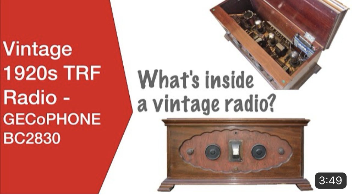 ElecNotes's tweet image. Have you ever wondered what the inside of a 1920s vintage radio might be like? Take a look inside a 3 valve (tube) radio from about 1927 - fascinating!!

Watch now: youtu.be/mFnIuPPd4DI

#vintageradio #antiqueradio #historyoftechnology #techhistory