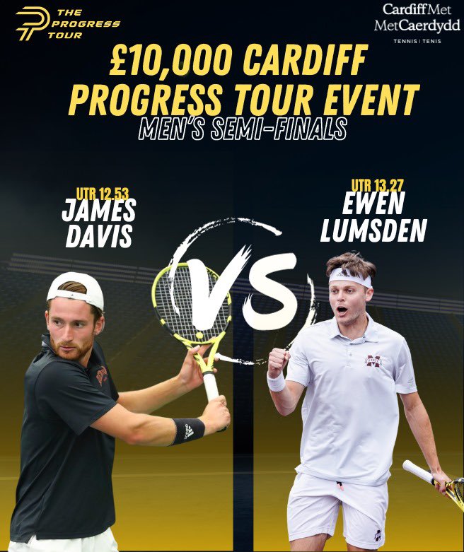 The Progress Tour (@theprogresstour) on Twitter photo It’s the final day of action in Cardiff…
Our sixth annual kick-off to the year at one of our favourite venues <a href="/CMetTennis/">Cardiff Met Tennis</a>. The £10,000 event concludes with a bonanza line up
It promises to be a great final day of action with £2k winners cheques up for grabs + ITF WCs + Honour! It’s the final day of action in Cardiff…
Our sixth annual kick-off to the year at one of our favourite venues <a href="/CMetTennis/">Cardiff Met Tennis</a>. The £10,000 event concludes with a bonanza line up
It promises to be a great final day of action with £2k winners cheques up for grabs + ITF WCs + Honour!