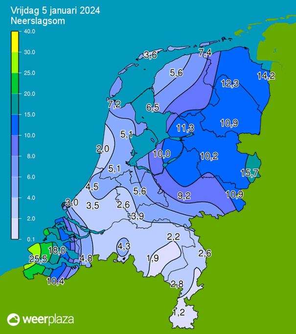 samemmers2001's tweet image. #Weerupdate 5 januari 2024 | Op 5 januari werd in Westdorpe een milde maximumtemperatuur van 10.5°C geregistreerd, terwijl Nieuw-Beerta de laagste temperatuur van 4.2°C noteerde. De komende dagen wordt steeds koelere lucht uit het noordoosten verwacht. De wind, met een maximale