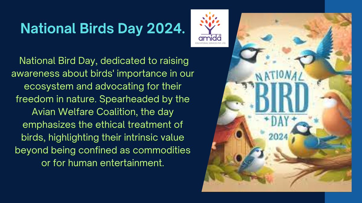 #NationalBirdDay #BirdsMatter #AvianAwareness #BirdConservation #EthicalTreatmentOfBirds #EcosystemCelebration #AvianWelfare #NatureFreedom
#amidaedutech
#upsc
play.google.com/store/apps/det…