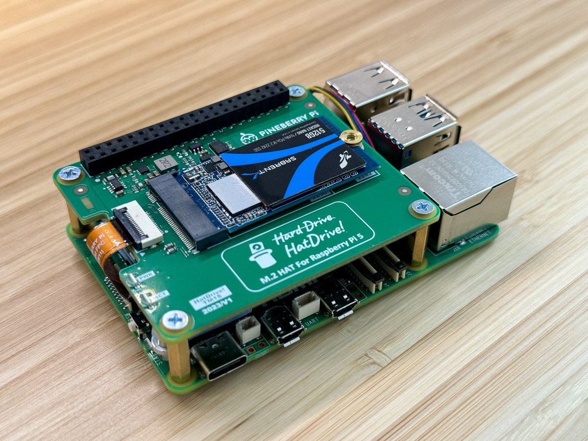 Raspberry Pi 5 gets an M.2 PCIe HAT - Meet PineBerry Pi HatDrive