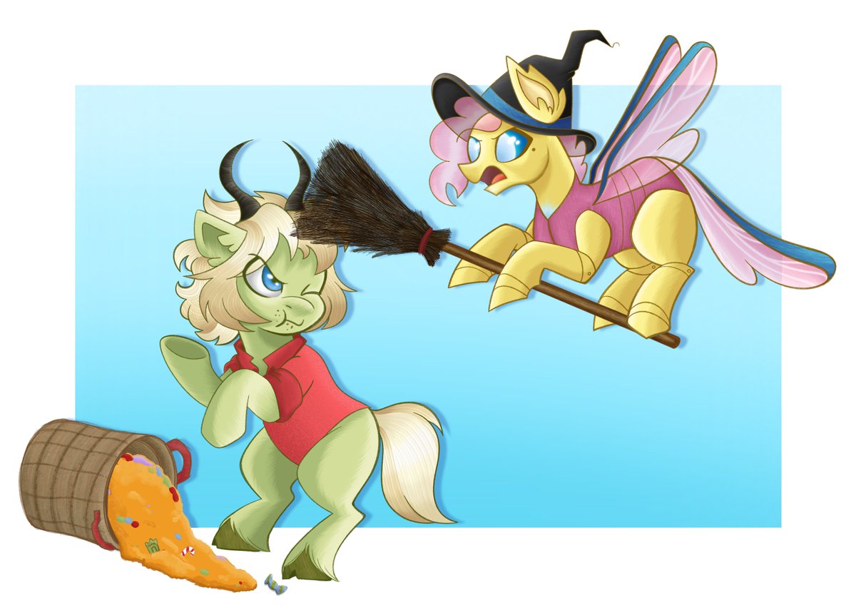 EponaFest's tweet photo. Happy Befana everycreatures! Did you get candies or coal this year?🍬🧙🏻‍♀

Art by @Bal

#Milli #eponafest2024 #mylittlepony #MlpConvention https://t.co/klwQrOfd08