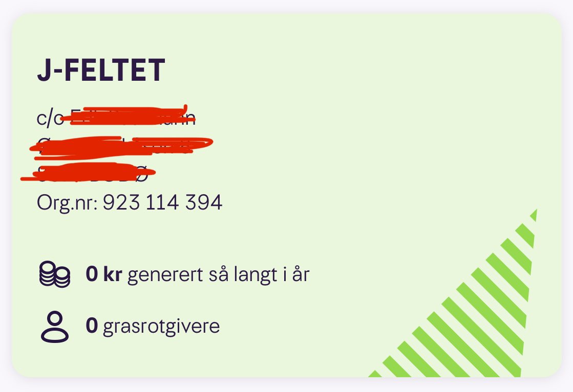 Nå kan du velge J-Feltet som grasrotmottaker når du tipper hos <a href="/NorskTippingAS/">Norsk Tipping AS</a> 🤩 Vi setter enorm pris på all støtte som hjelper oss utvikle oss videre 💛
