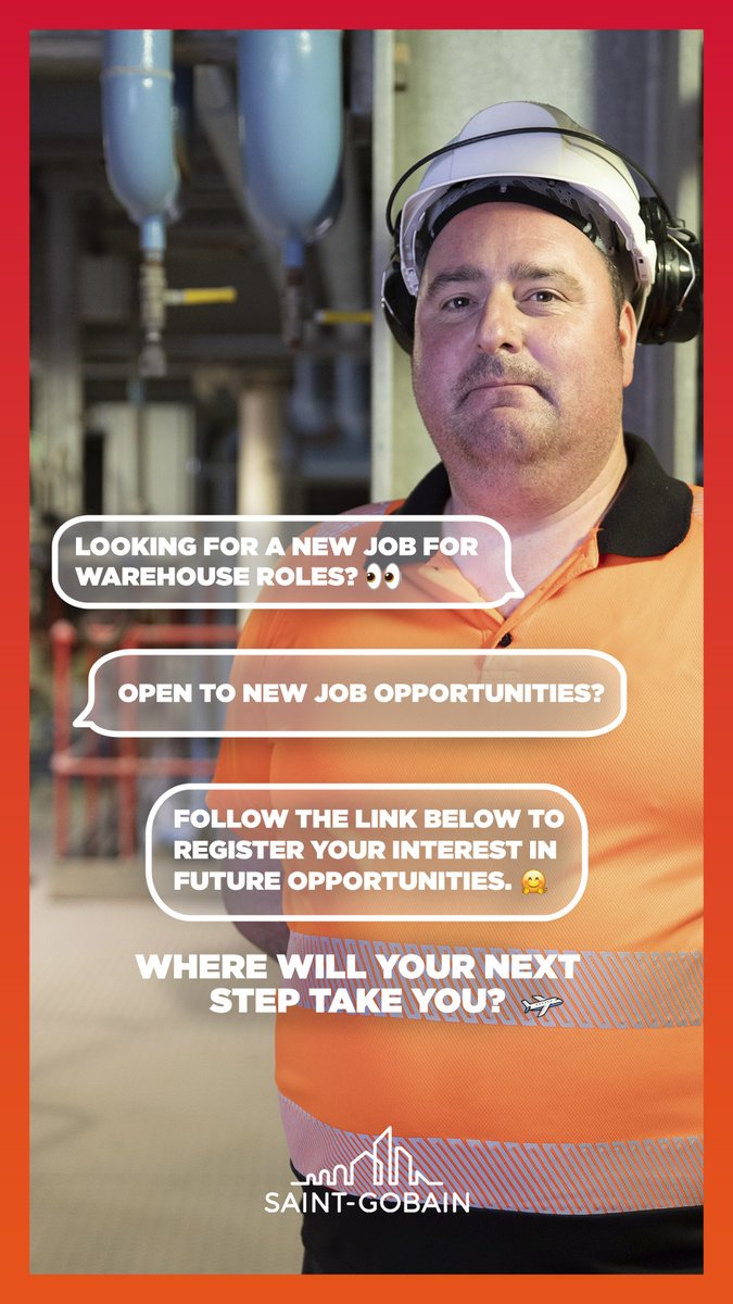 If you are interested in a new job or career progression within #Warehouse type roles, then register your interest with us today! #SaintGobainCareersUKI joinus.saint-gobain.com/en/gbr/tpr/t/7…