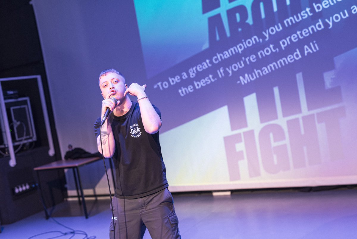 #WeArePowerful Grime Artist: <a href="/theofficialt_b/">theofficialt.b</a> 
A huge thank you to our Grime Artist TB for the EPIC performances at our “AATF” Event at <a href="/Arena_Theatre/">Arena Theatre</a> 

Performing live vocals with over 40 Young Performers for their Curtain Closer #WeArePowerful &amp; the Guest Artist Programme🔥