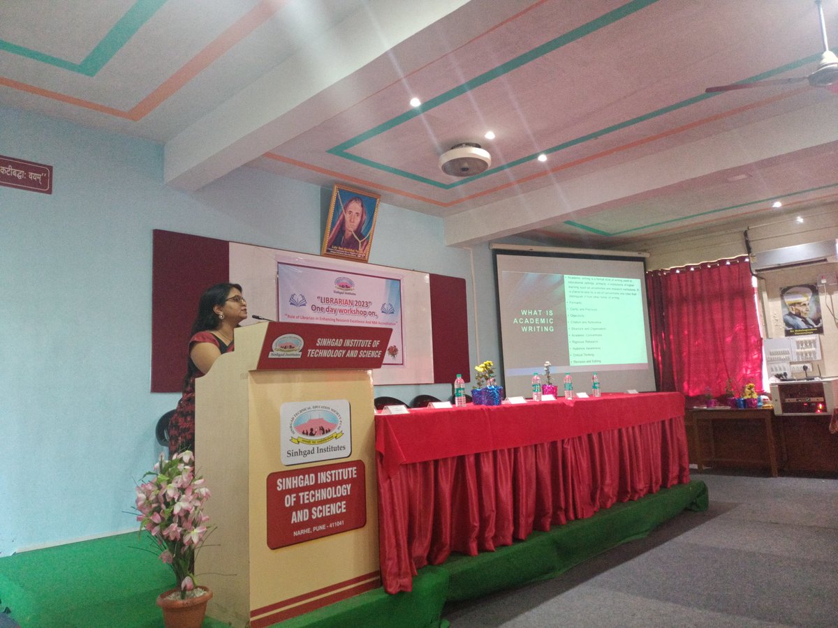 Conducted a session for all Sihgad Institute Libraries pune
#oa