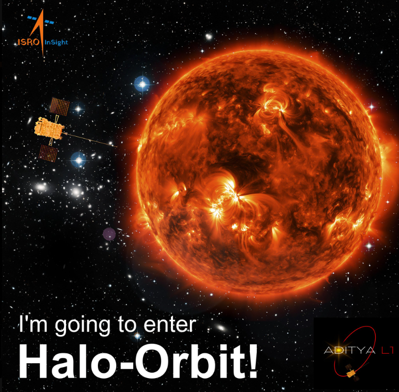CivilLearning1's tweet photo. Historic Move! ISRO🫡

Aditya L1, India’s first mission to study the Sun,  injected into its final halo orbit, around the Lagrange Point 1 (L1).

#AdityaL1 aims to study the-
Sun's upper atmospheric layers
coronal mass ejections
corona's magnetic field
corona's high temperature
solar particle acceleration leading to the solar wind.

#AdityaL1 objective
The mission's is to enhance our understanding of the Sun's impact on Earth, including radiation, heat, particle flow, and magnetic fields.

Aditya L1 is placed in halo orbit.

L1 is one of the five spots in the moving Sun-Earth system, where the gravitational effects of the two bodies roughly balance each other. Lagrange points, named after  Italian-French mathematician Josephy-Louis Lagrange who discovered them

Halo orbit insertion in L1
Aditya L-1 placed in a lower Earth orbit initially and then propelled toward the Sun.
It eventually reached a halo orbit around Lagrange point 1 (L1), approximately 1.5 million km from Earth, where it will study solar activities for 5 years.

The probe's positioning at L1 allows for continuous observation of the Sun, as L1 provides an unobstructed view of the Sun and is an ideal location for studying solar phenomena.

Studying the Sun from space is essential as Earth's atmosphere and magnetic field block certain harmful radiations and particles emitted by the Sun, making space-based observations crucial for ISRO.

#ISRO #AdityaL1 Congratulations! ISRO