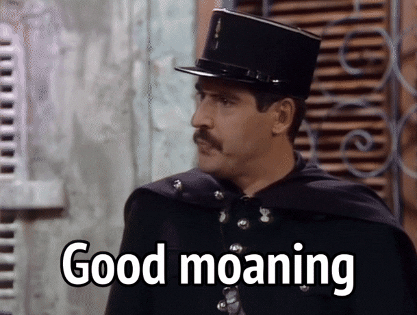 Ricardo Autobahn on X: "Is "good moaning" the single greatest catchphrase  in comedy history? Yes, yes it is." / X