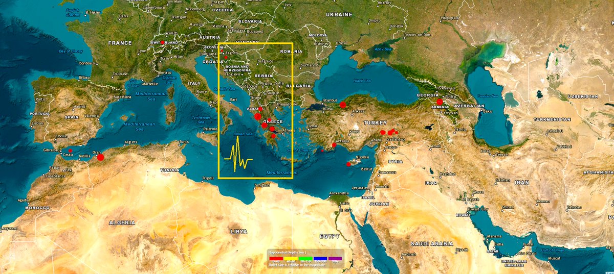 From the past 2 days uneven seismic activity history near upcoming large #earthquake region

#Albania #Montenegro #BosniaandHerzegovina #Croatia #Italy #Greece 

(~41.51°N 19.52°E) 
near #Albania-#Greece region, with a #magnitude of around 7 M. Expected date #January 9, 2024