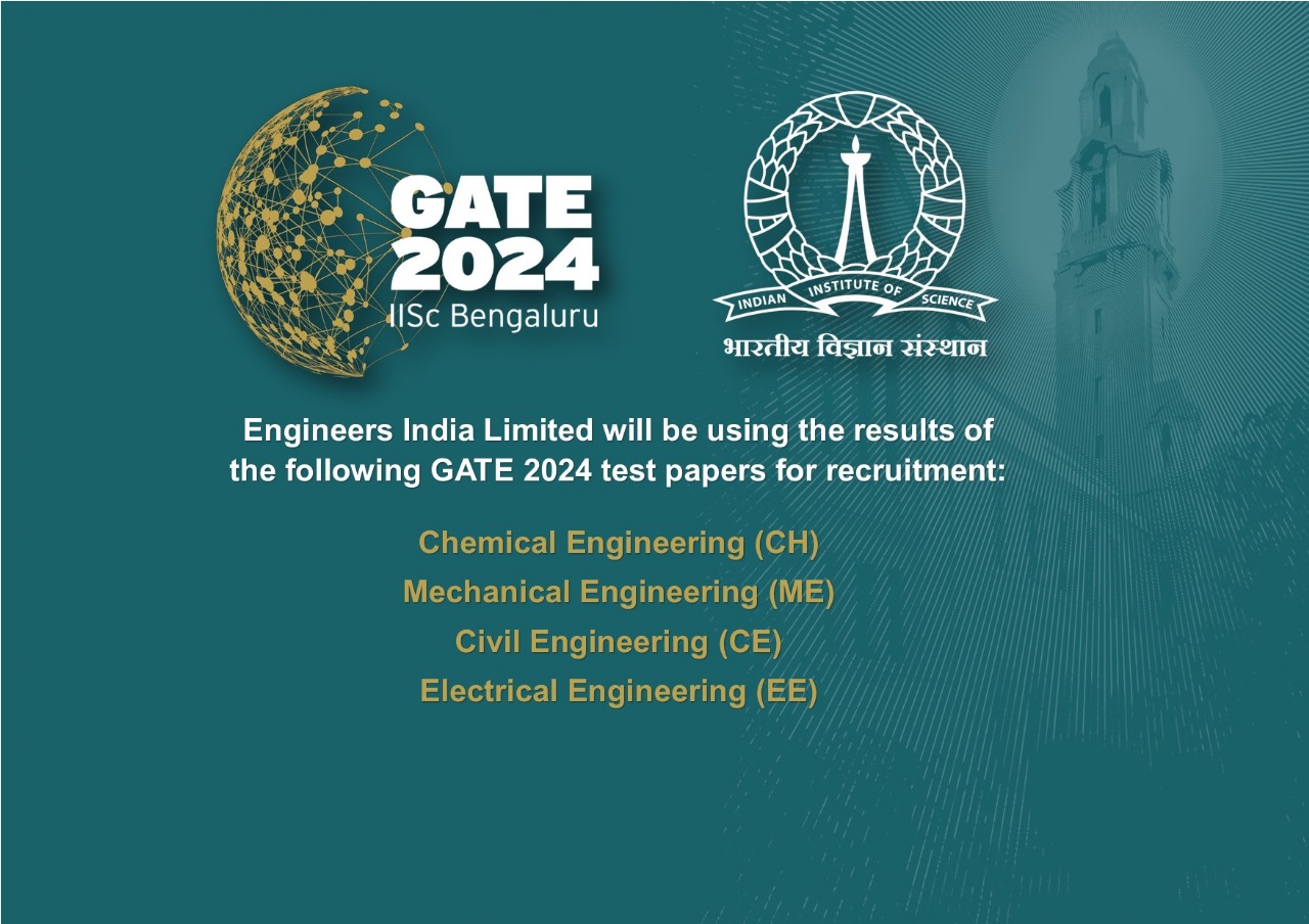 GATE 2024 on X: &ldquo;Engineers India Limited will be using the results 
