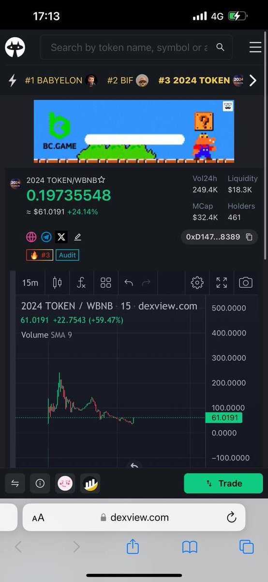 token_2024's tweet photo. We are top 3 trending dexview, trending continues even though the community has ruined hot ave
Comback soon
100k cmc fastrack

https://t.co/QKqtwZKXEj https://t.co/j27uoIoD5B