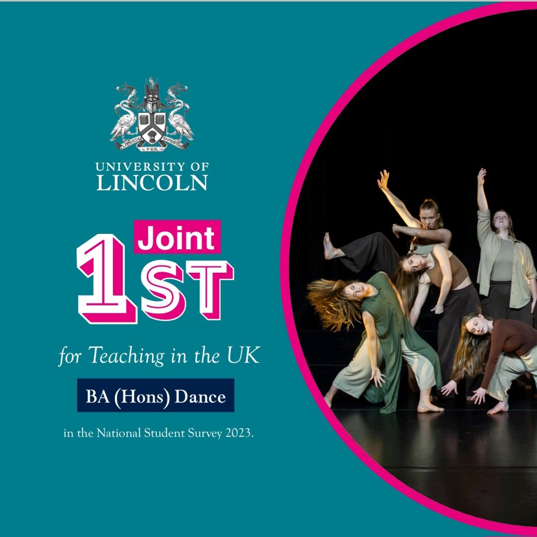 BA Hons Dance/ MA Choreo UoL (@uol_dance) on Twitter photo We are incredibly proud to have achieved no.1 status in the UK for Teaching in the NSS!
#dance #lincoln #lovelincoln #University #teaching #No1 #nss #nationalstudentsurvey
<a href="/unilincoln/">University of Lincoln, UK</a> <a href="/UoLCreativeArts/">Lincoln School of Creative Arts</a> <a href="/UniLincolnArts/">University of Lincoln | Arts Courses</a> We are incredibly proud to have achieved no.1 status in the UK for Teaching in the NSS!
#dance #lincoln #lovelincoln #University #teaching #No1 #nss #nationalstudentsurvey
<a href="/unilincoln/">University of Lincoln, UK</a> <a href="/UoLCreativeArts/">Lincoln School of Creative Arts</a> <a href="/UniLincolnArts/">University of Lincoln | Arts Courses</a>