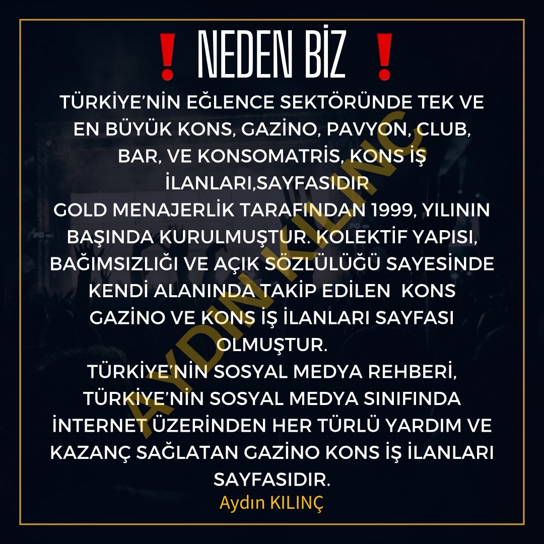 konsisilanlar's tweet image. #konsişilanları #gazinoişilanları #kons #gazino #solist #dansçı #pavyon #gazino #gecealemi #eğlencesektörü #gazinoişi #pavyonişi #bayanişilanları #yüksekkazançişilamları #dansçıişilamları #oryantalişilanları #direkdans #gogo #oryantal