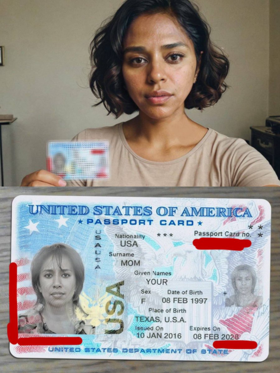 Smthtechnotoday's tweet photo. Artificial intelligence was able to create fake documents and photos for identity verification.
#Reddit user #StableDiffusion was able to generate a photo of a girl holding an ID that was indistinguishable from the real thing.
#ai #technology https://t.co/W8XaQFZ3Ws