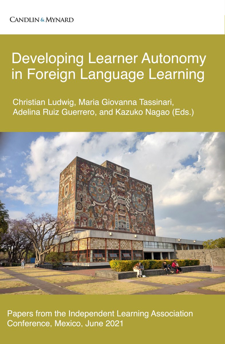 CandlinMynard's tweet photo. Published! Developing Learner Autonomy in Foreign Language Learning. Christian Ludwig, Maria Giovanna Tassinari, Adelina Ruiz Guerrero, & Kazuko Nagao (Eds)
https://t.co/bO1zEhKnFf
#learnerautonomy #languagelearning #Mexico #autoaprendizaje https://t.co/7wkP6sF1Vo