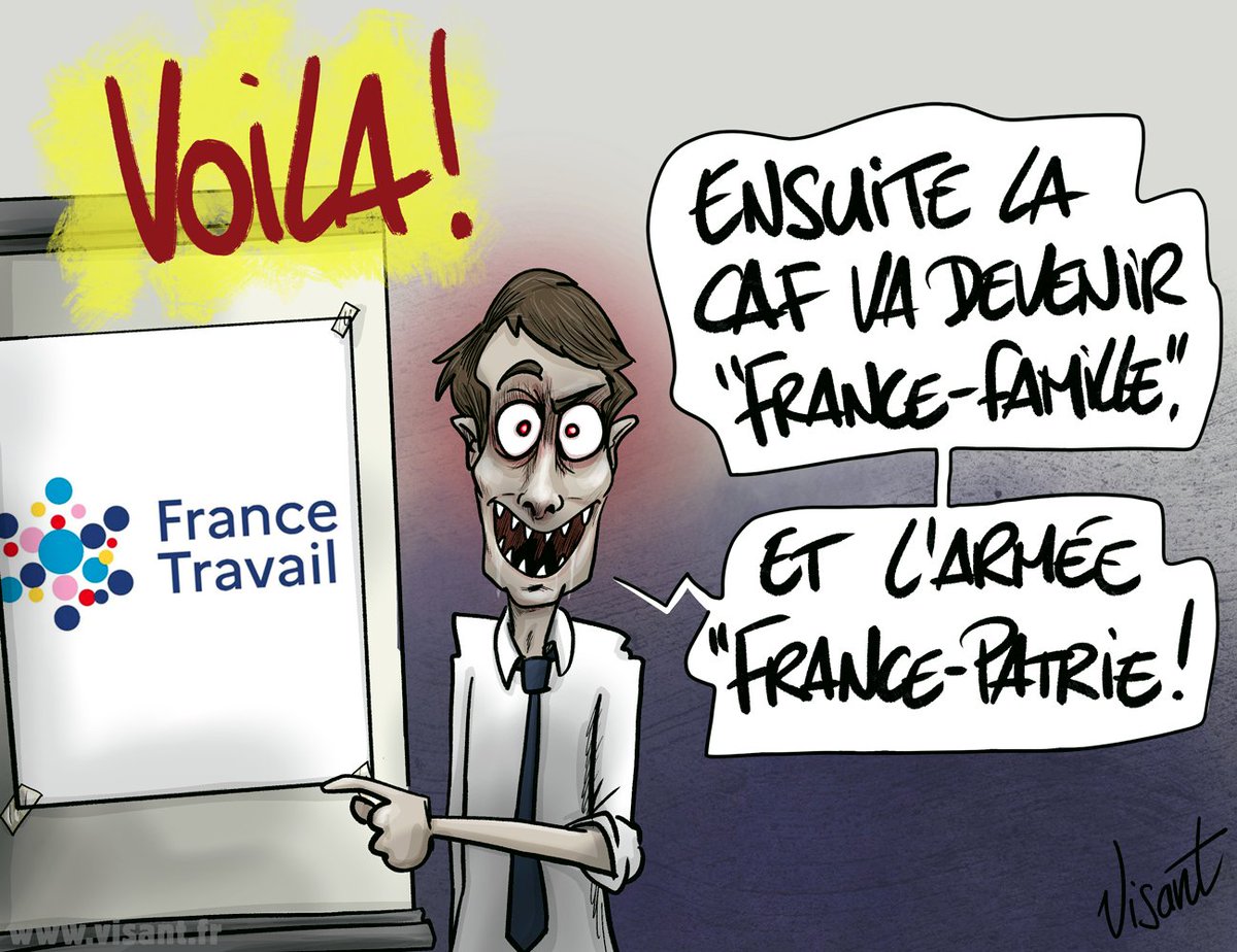 Macroniiiie, nous voilàààààà !
#Macron #francetravail #cassesociale #Chasseauxpauvres #fascisation #cartoonist #dessindepresse