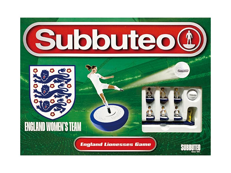 Well that escalated. Worth saying modern Subbuteo is a bit crap but the one great thing they've released in recent years is this excellent Lionesses set.