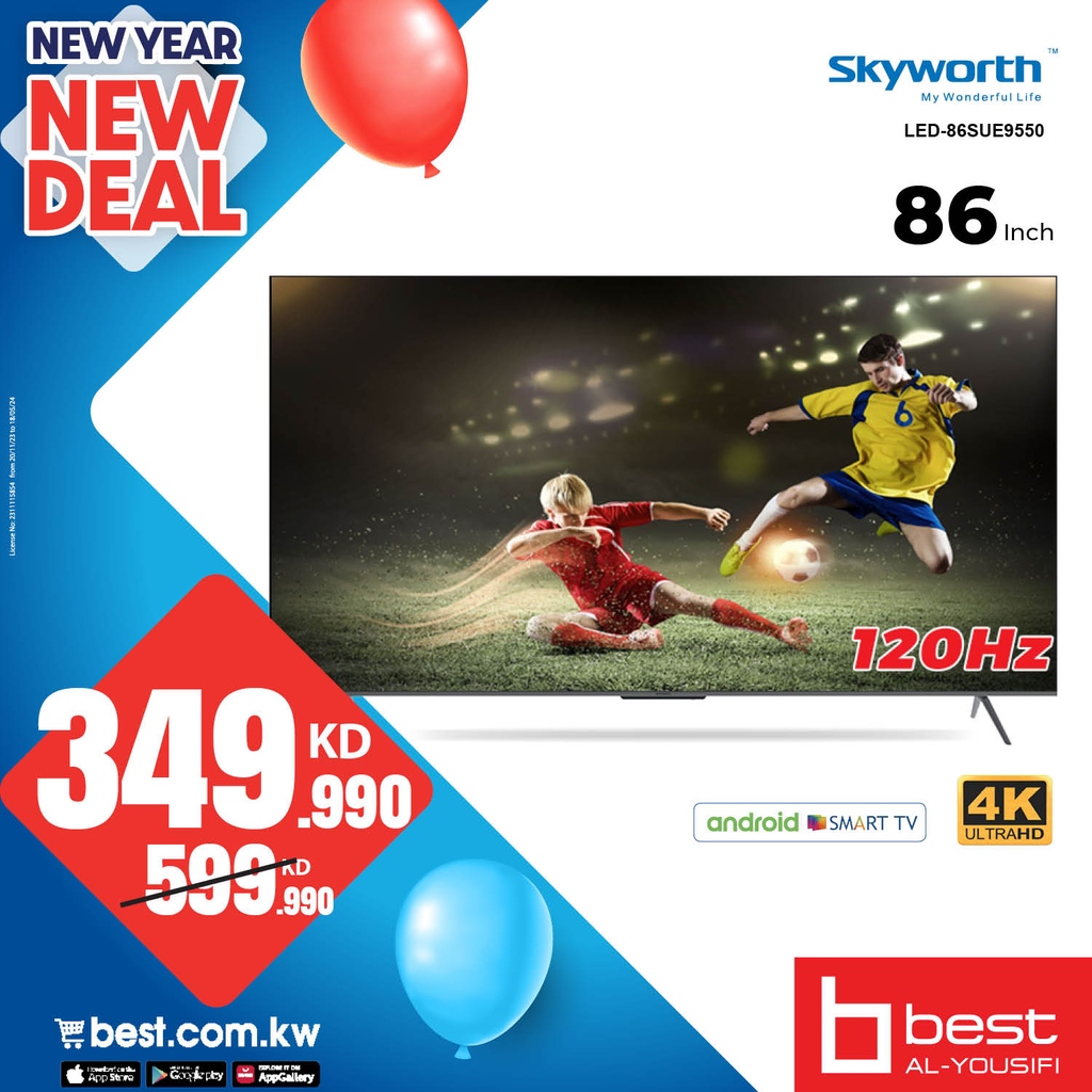 BestAlYousifi's tweet image. مرئيات آسرة وترفيه سلس: دع الصور المذهلة لتلفزيونات سكاي وورث تعيد تعريف تجربتك الترفيهية.
العروض متاحة من خلال المعارض والاونلاين.

Order Now: bit.ly/3tPyqNP
#Bestalyousifi ##ImmersiveViewing #UpgradeYourView #SmartLiving