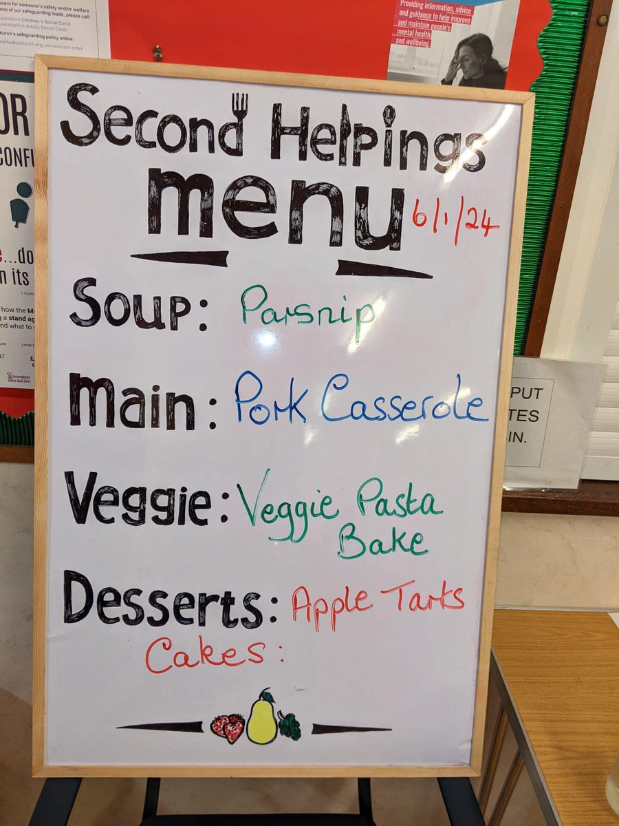 What a warming menu we have for you today!
Come and join us between 12noon and 2pm for a "pay as you feel" lunch at Barn Hill Methodist church. All lovingly prepared by our wonderful volunteers. 
Don’t forget to pop into the pantry open from 10.30am too!