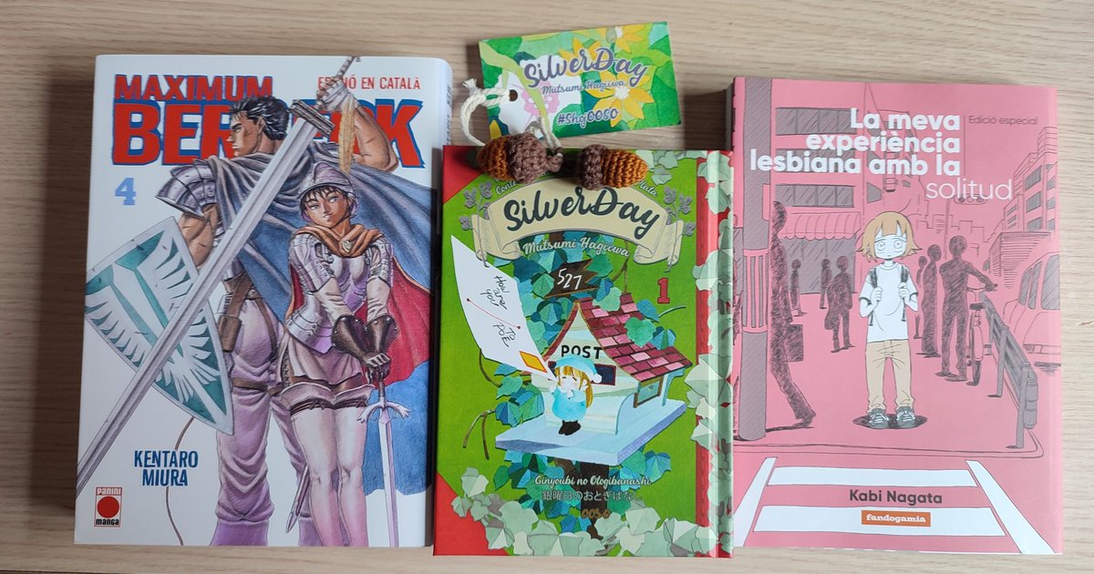 Manga en català per Reis! 
Berserk, SilverDay y Kabi Nagata 🥰
