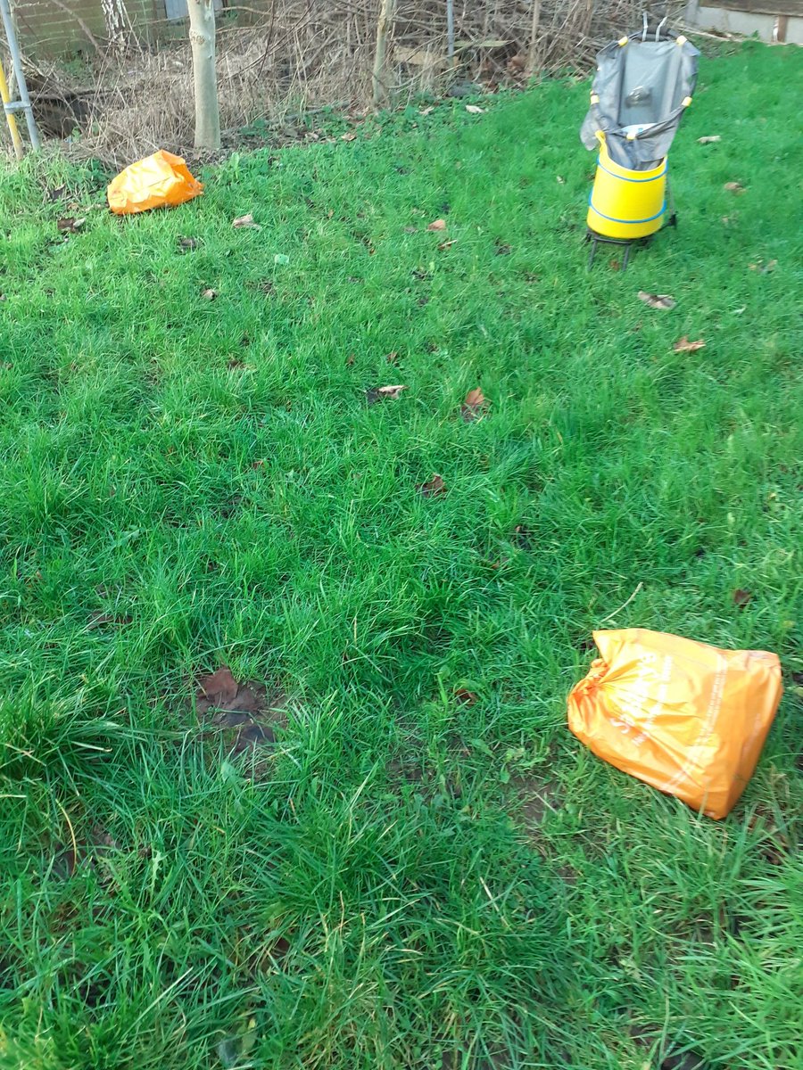 NormantonWard's tweet image. Did a litter pick today and Evian Dumper is back! They appear to live on Evian, pot noodles, batteries and Mcoys crisps.