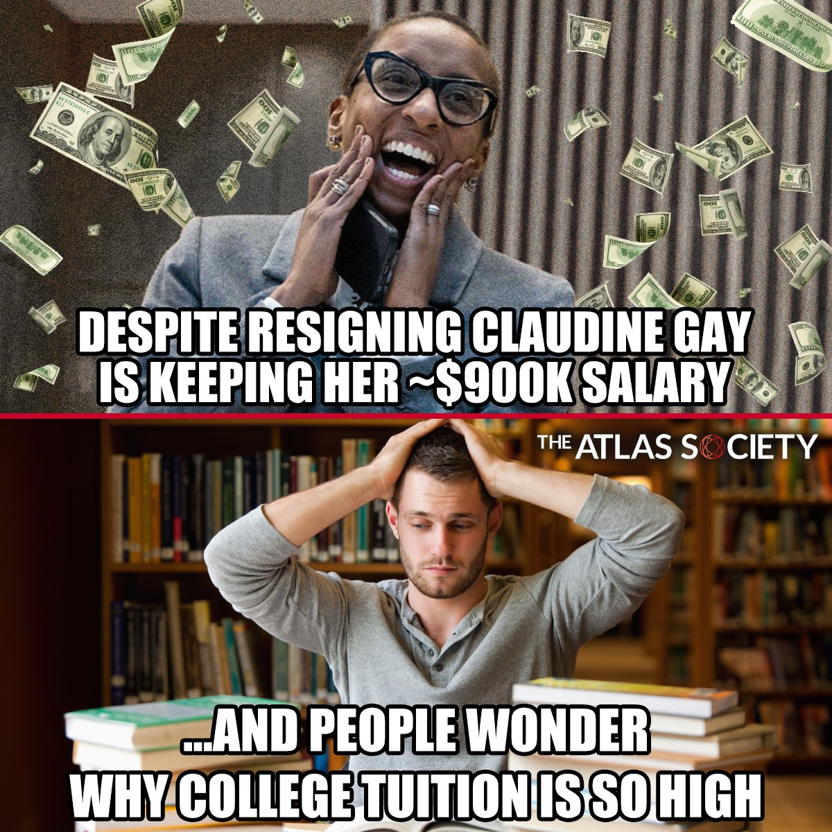 Rewarding Plagiarism While It Is Against Their Honor Code. #ClaudineGay #Morality #Education #AynRand