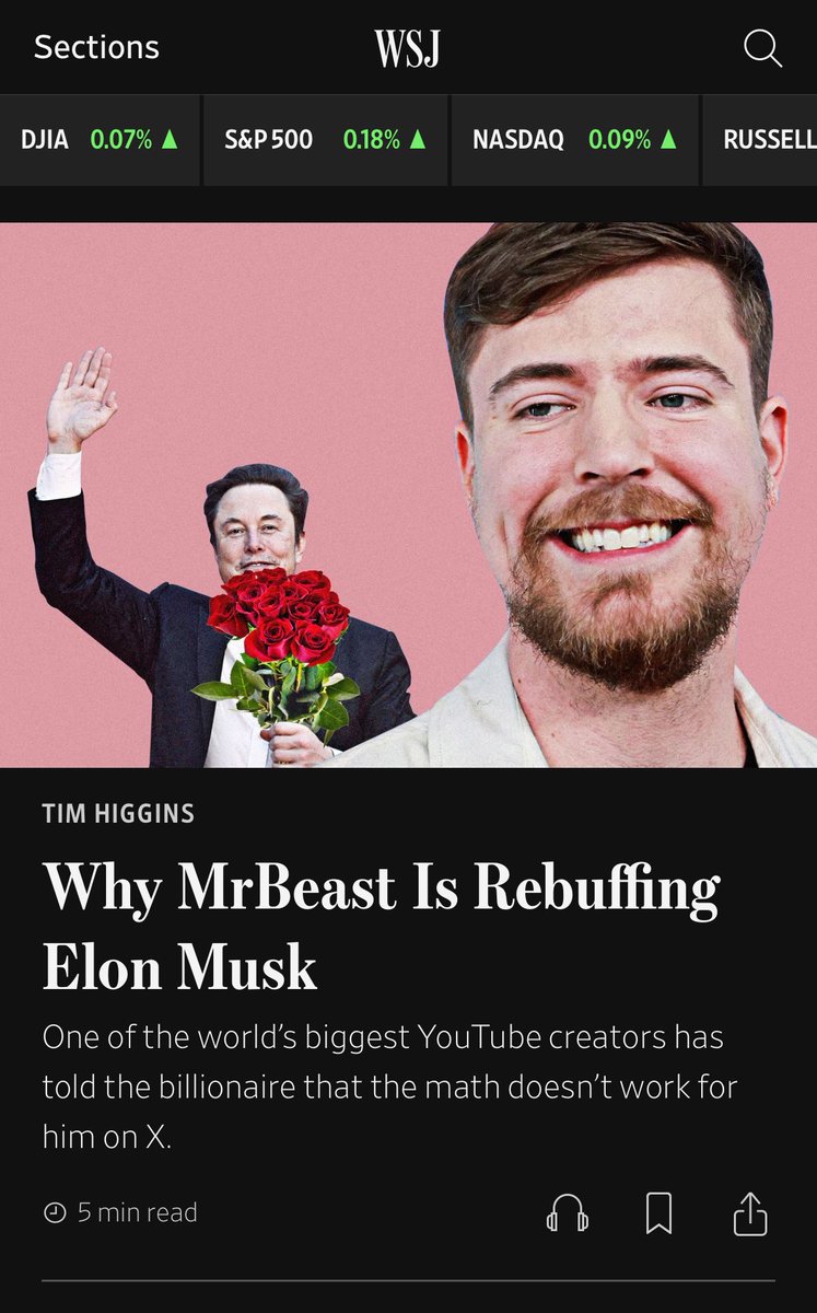 I’d love to go back in time and explain to my past self how a YouTuber saying no to the world’s richest man would make newspaper headlines.