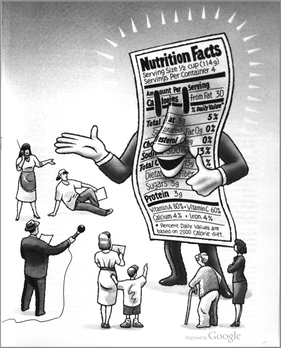 ComedoErgoSum's tweet photo. FUN FACT: On this date in 1993, @US_FDA published final rules for the new “Nutrition Facts” panel that would appear on all American packaged food products. [Image source: FDA Consumer 29 (June 1995): 7. See, From Label to Table, p. 150: https://t.co/MoJmWm0J8K]
#FromLabelToTable https://t.co/roF3vk0NlJ