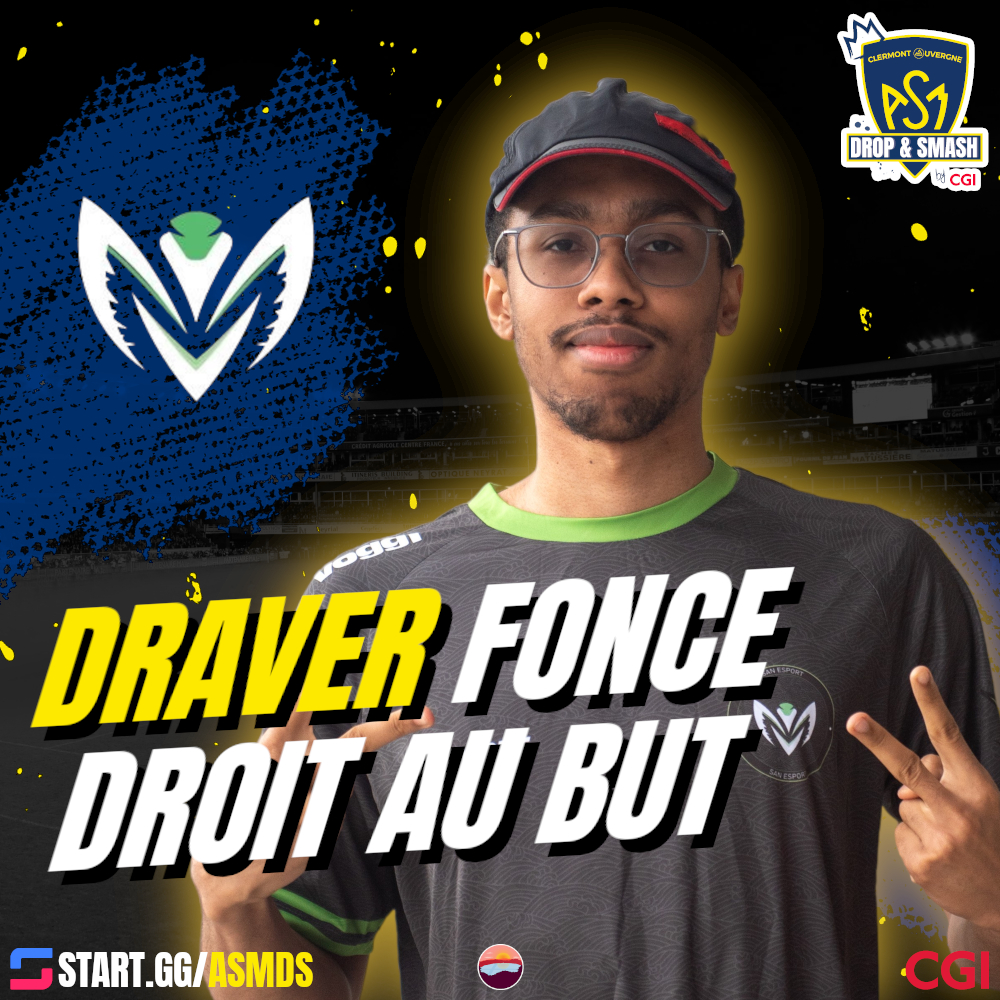 CaldeiraSSBU's tweet image. 🏉 ANNONCE JOUEUR 🏉

Un nouveau joueur arrive à Clermont-Ferrand pour l’ASM Drop &amp;amp; Smash ! 😳

Élément incontournable de la scène lyonnaise et meilleur Link Enfant français, @Draver862 nous fait l’honneur de sa présence. 🥰