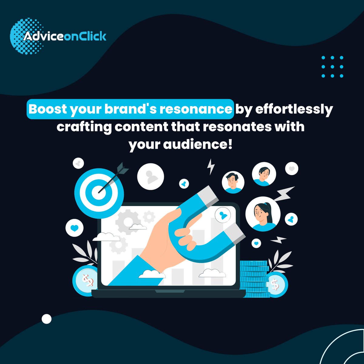 adviceonclick's tweet image. Elevate your brand's impact with seamless content creation that effortlessly resonates with your audience. Build lasting connections through authentic engagement, ensuring your brand becomes a vibrant part of their lives.
#adviceonclick #pushnotification #buildbrand