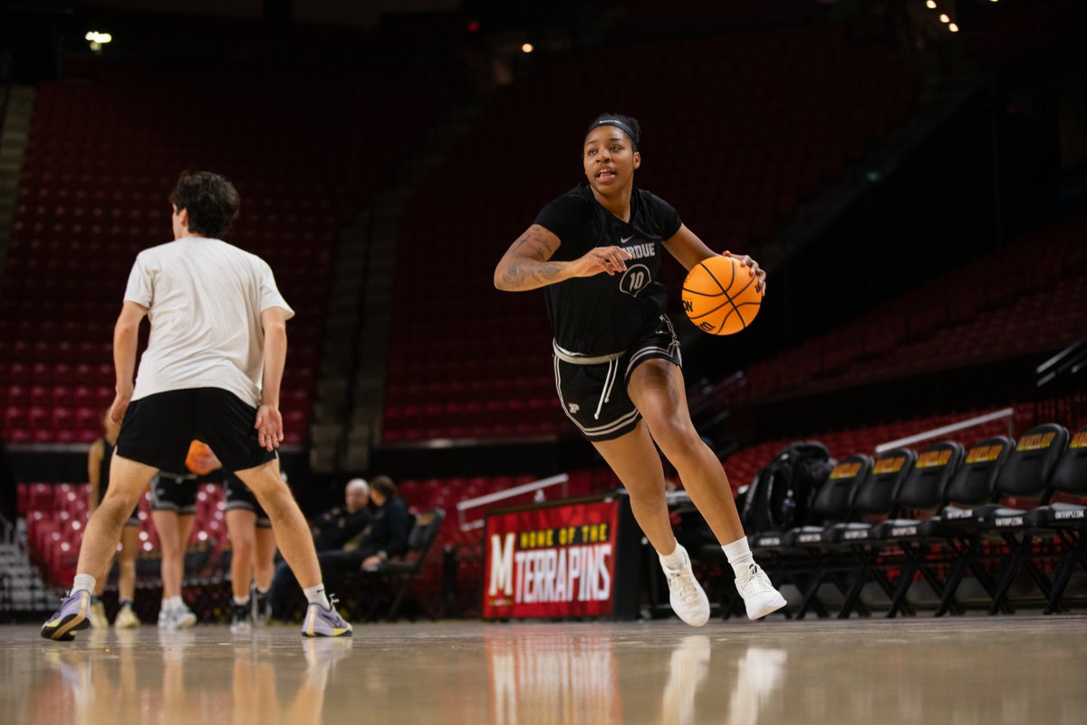PurdueWBB's tweet photo. Shots up. Game 🔜

Tip at 4:30 on BTN. https://t.co/crl9J8bmyu