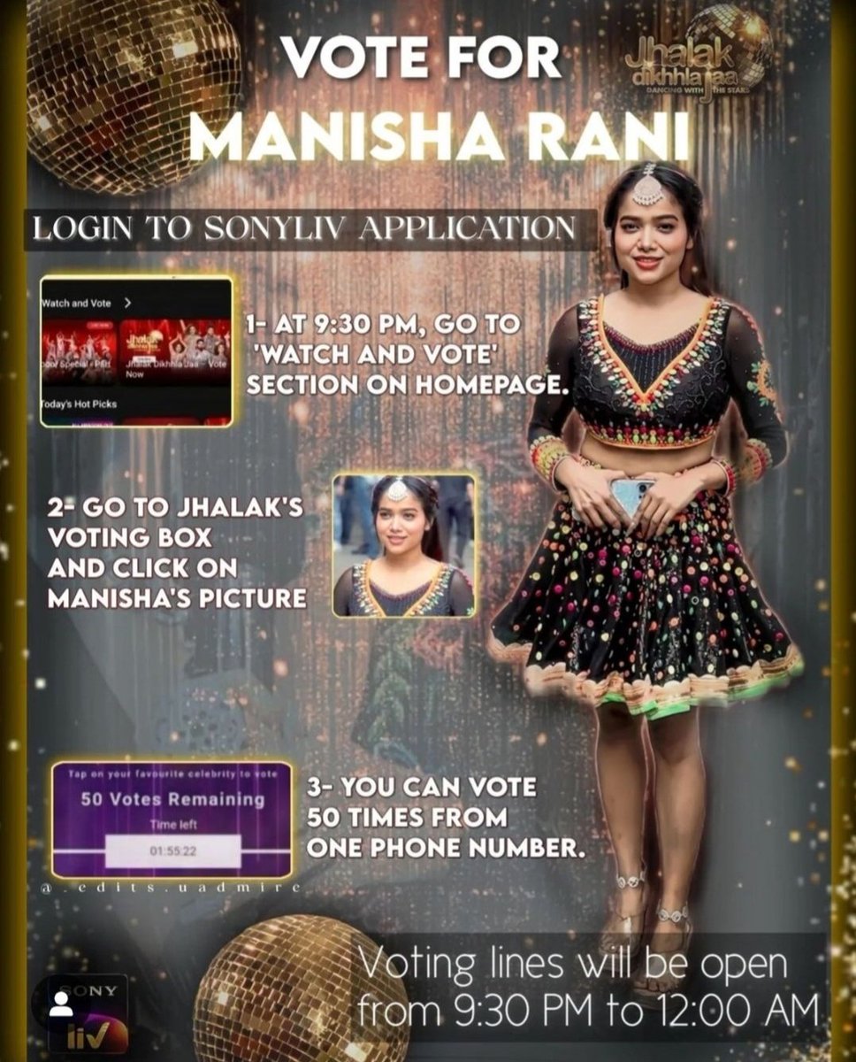 WeTheThinkers's tweet image. Guys be ready to vote for @ItsManishaRani 👍🏻

Download Sony Liv app and follow the procedure👇🏻

30 minutes left. 

#Abhisha #AbhishaFam #ManishaRani