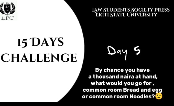 eksulawpress's tweet photo. 10days to go!

EKSULAW STUDENTS, WHICH OPTION WOULD YOU GO FOR? https://t.co/dCq7NRQ62q