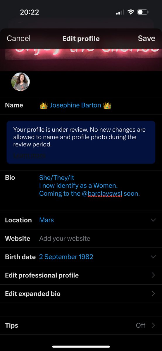 Joey7Barton's tweet photo. I’m telling ya’s, keep fucking pushing and I’ll take the @barclayswsl by storm. And you fucking Far-Left idiots won’t be able to say or do a fucking thing. 👍 https://t.co/tQGIQXBolr