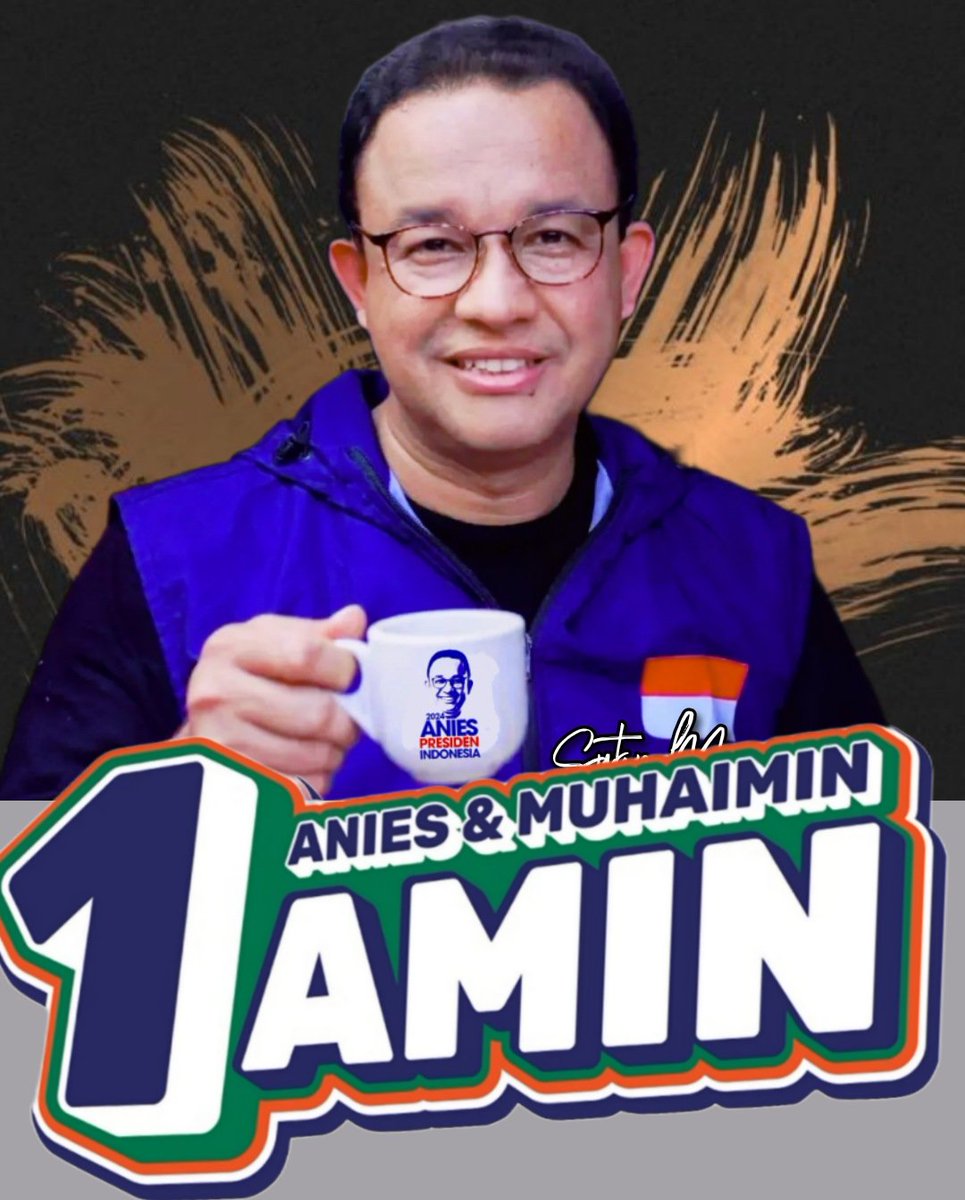 Bismillah....

Jika Anies Muhaimin (Amin) Terpilih, Maka Nazar Ku Sesuai Dengan Sejumlah Usaha Coffe Shop Ku :

1. Ngopi Gratis di Seluruh Cabang Selama 3 Hari.
2. Berbagi Berkah Bersama Anak Yatim Piatu.
3. Bawa Emak Ziarah Ke Makam Ayah di Soraya Kota Mekkah. 

#nazarpemilu