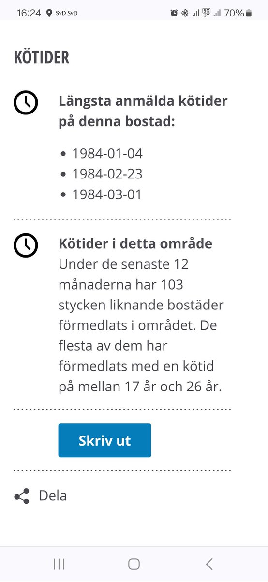 ChHolmstrom's tweet image. Hyresregleringen presenterar: 3:a på Östermalm 80 m2 med hiss, öppen spis och balkong! 8 334 kr per månad, kötid: 40 år och två dagar. 
 bostad.stockholm.se/bostad/2023365…