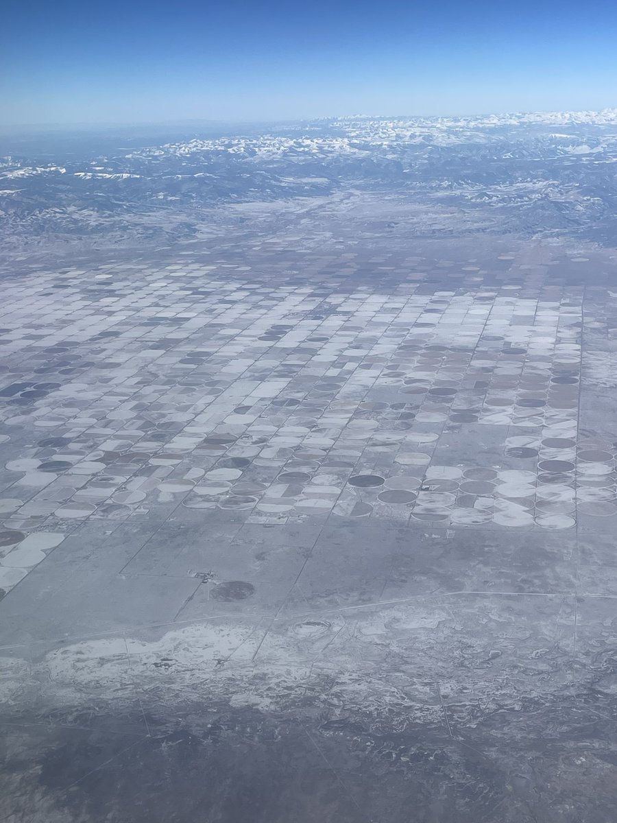 Flying down to Mexico it was interesting to see the difference in agriculture along the way