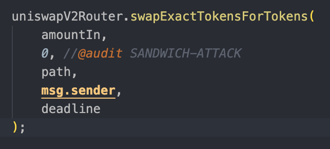 0xCharlesWang's tweet photo. What is a sandwich attack?

Let's consider a simple example:

A slippage/sandwich attack exploits the victim's high slippage tolerance, in our scenario, 10%.

Here's how such an attack typically unfolds:

1. Observation: 

The attacker monitors the pool for large pending transactions, such as a substantial buy or sell order, which in this case would be the victim's order. The attacker looks for transactions with high slippage because they offer a wider price range for exploitation.

2. Initiation of the Sandwich Attack:

2.1 

First Transaction (Front-Running): 

The attacker places a large buy order right before the victim's transaction is executed. Since Uniswap V2 operates on an automated market maker (AMM) model, this buy order increases the price of the token because the AMM adjusts the price based on the ratio of the two tokens in the liquidity pool.

2.2 Victim's Transaction: 

The victim's transaction is then executed, but due to the increased price caused by the attacker's buy order, the victim receives fewer tokens than initially anticipated. This is where the high slippage of 10% plays a critical role. It allows the transaction to go through despite a significantly worse rate. 

Second Transaction (Back-Running): 

After the victim's transaction, the attacker completes the sandwich by selling the tokens they initially bought. This sell order typically moves the price back down, allowing the attacker to profit from the price differential.

2.3 Outcome: 

The victim ends up buying at a higher price and/or selling at a lower price than they would have without the attacker's interference. The attacker benefits from the price difference between the three transactions.