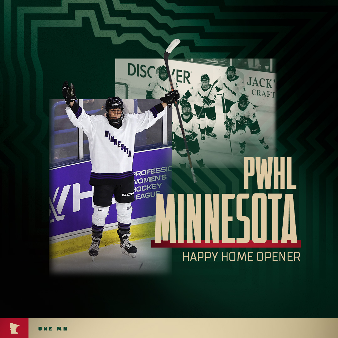 Welcome to the State of Hockey 🤝  Best of luck this season @PWHL_Minnesota 👏

🎟  bit.ly/3tpZ8wB

#mnwild x #OneMN